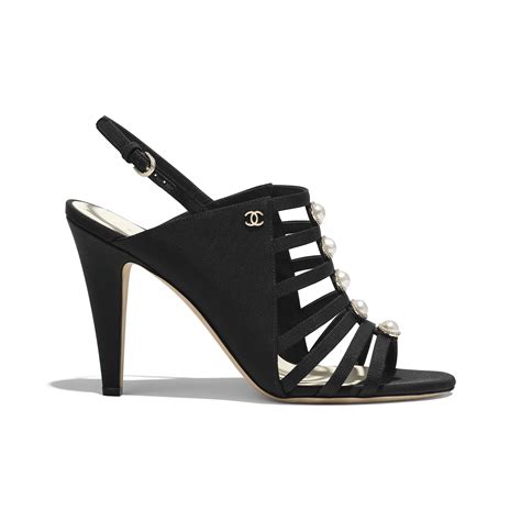 sandalias chanel negras|Chanel sandals canada.